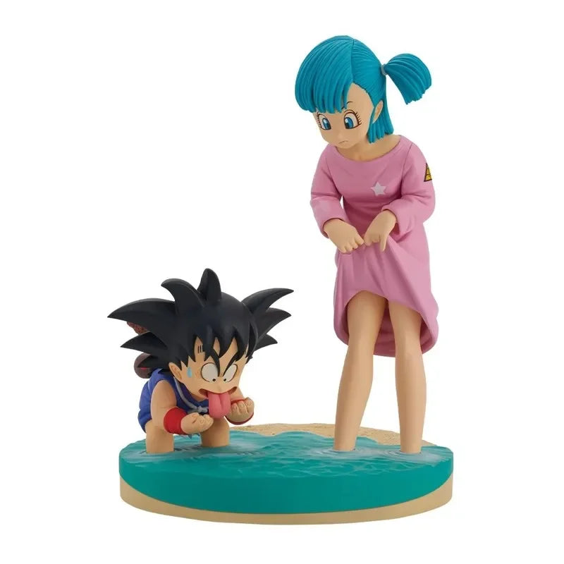 Action Figure Goku e Bulma 16cm - Dragon Ball