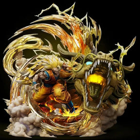 Action Figure Son Goku and Shenron 28cm - Dragon Ball