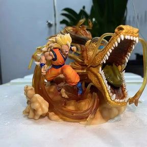 Action Figure Son Goku and Shenron 28cm - Dragon Ball