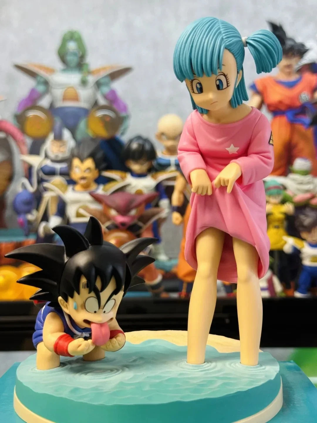 Action Figure Goku e Bulma 16cm - Dragon Ball