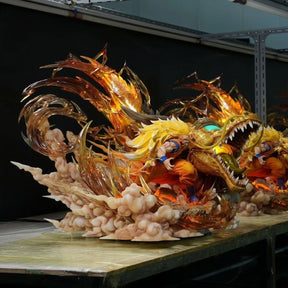 Action Figure Son Goku and Shenron 28cm - Dragon Ball