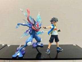 Action Figure Ash Ketchum Greninja 9cm - Pokémon