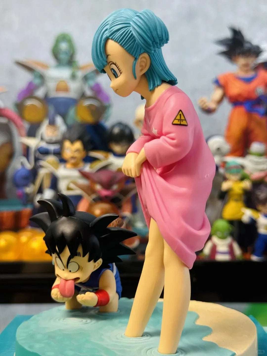 Action Figure Goku e Bulma 16cm - Dragon Ball