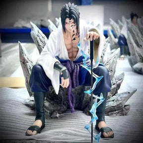 Action Figure Sasuke Uchiha 18cm – Edição Selo Amaldiçoado | Naruto Shippuden