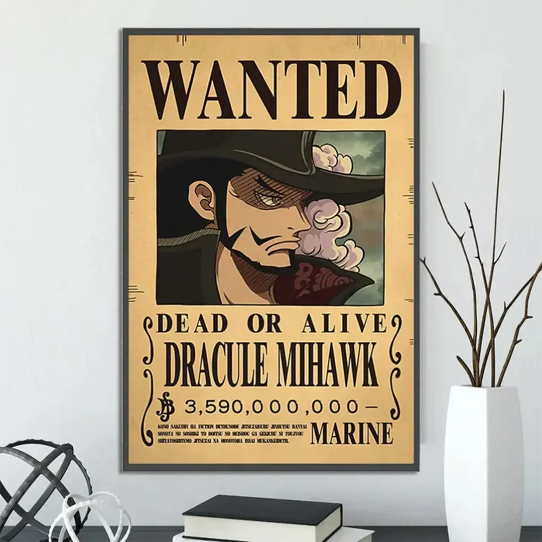 Cartaz de Procurado Oficial Dracule Mihawk