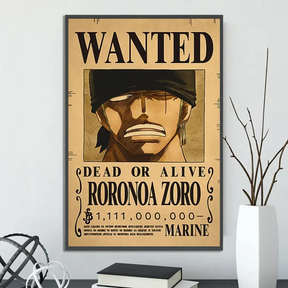 Cartaz de Procurado Oficial Roronoa Zoro